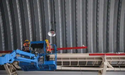 Foto di come viene installato un impianto sprinkler