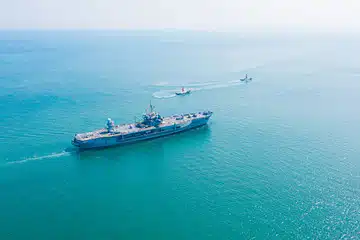 foto di un salvataggio in mare
