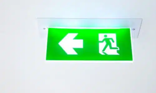 segnale uscita di emergenza